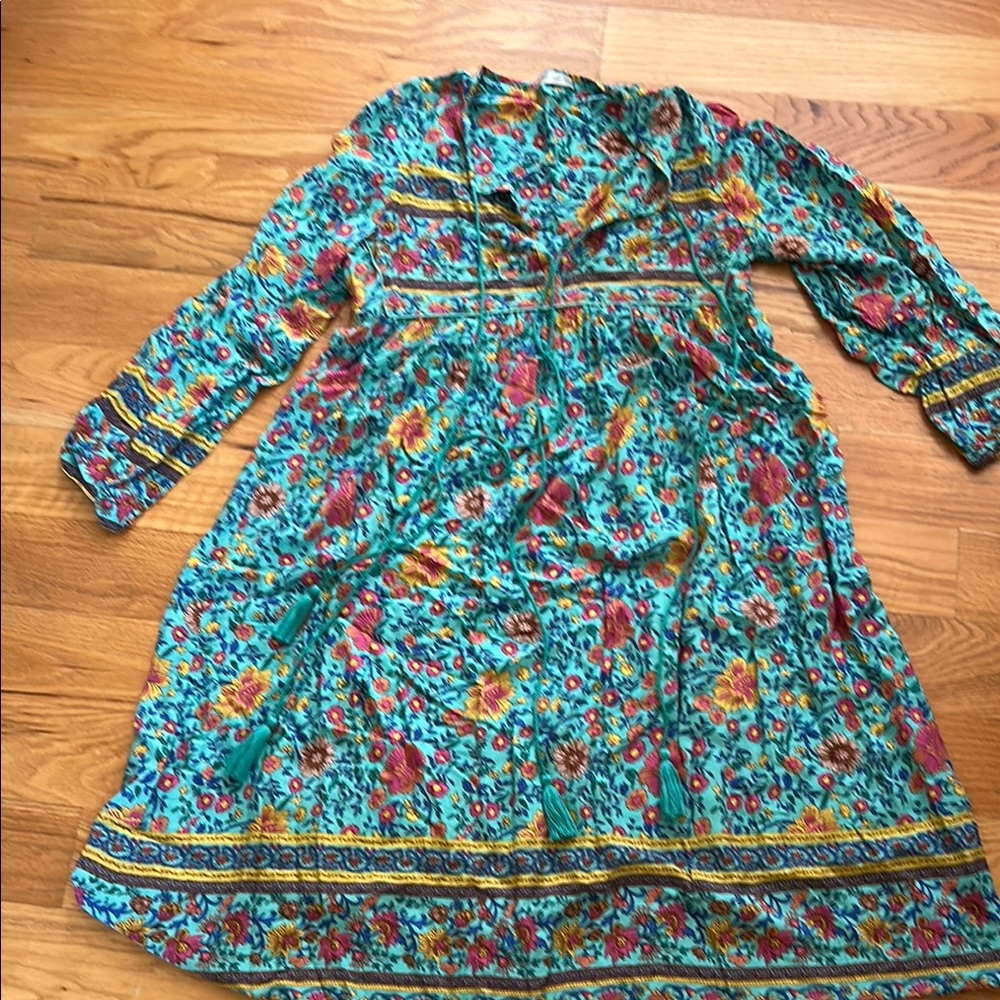 Floral Boho Long Sleeve Dress